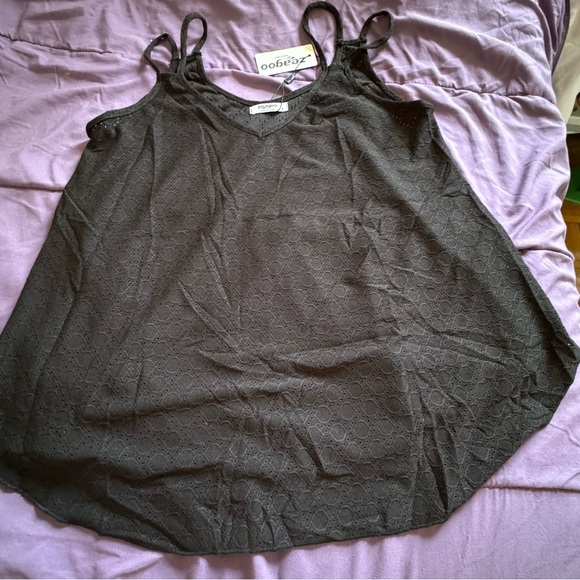 Zeagoo Women’s Chiffon Tank Top V Neck Basic Cami Loose Fit NWT Size US S - Picture 6 of 16